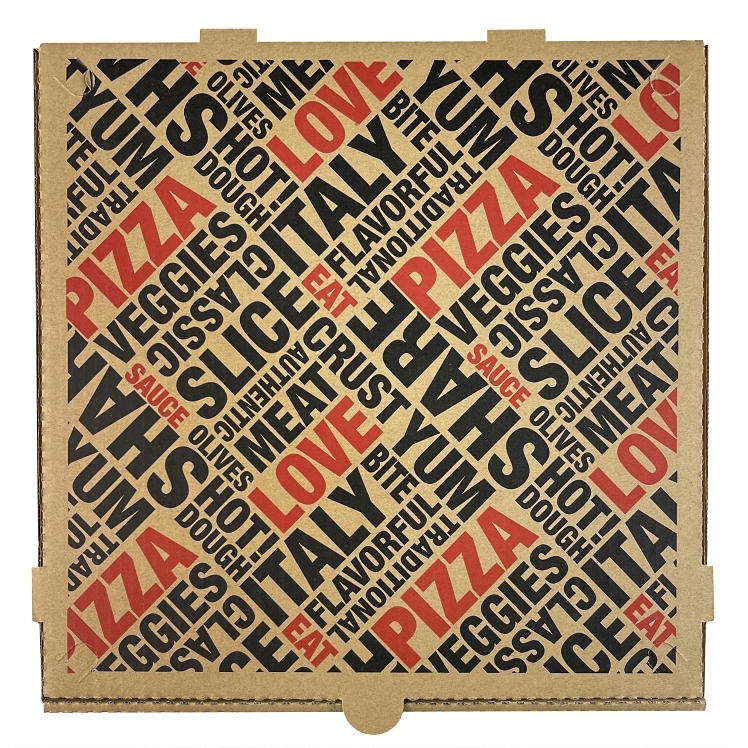 MONOGRAM 14 IN PIZZA BOX SLICES OF ART STOCK PRINT