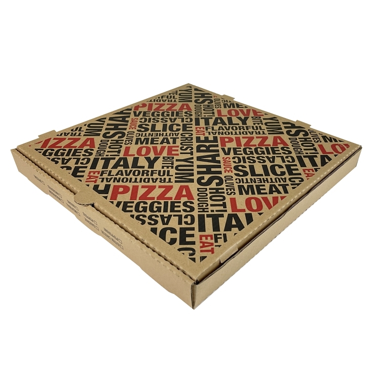 MONOGRAM 16 INCH BLACK KRAFT PIZZA BOX