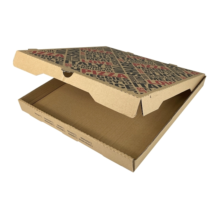 MONOGRAM 16 INCH BLACK KRAFT PIZZA BOX