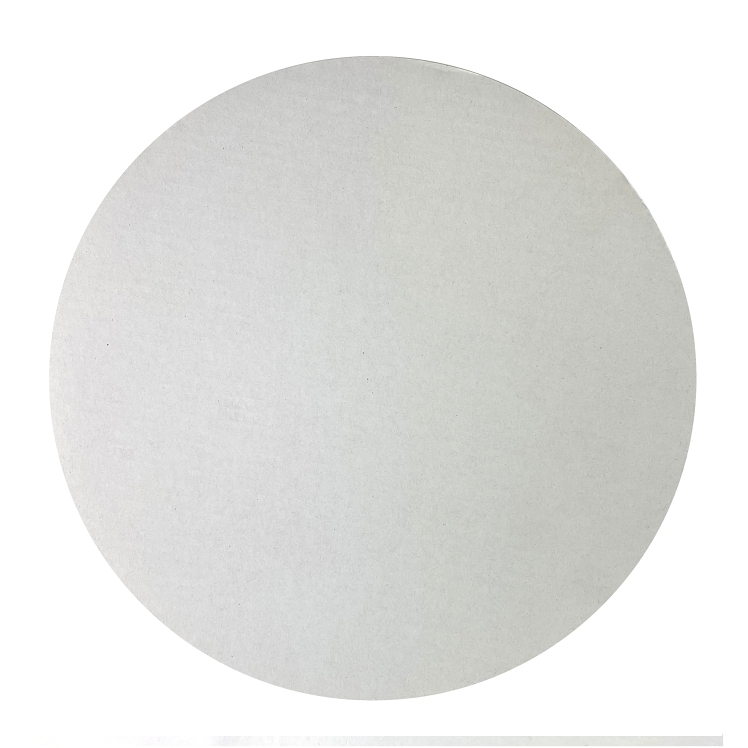 MONOGRAM CIRCLE, PIZZA 12 INCH CORRUGATED WHITE