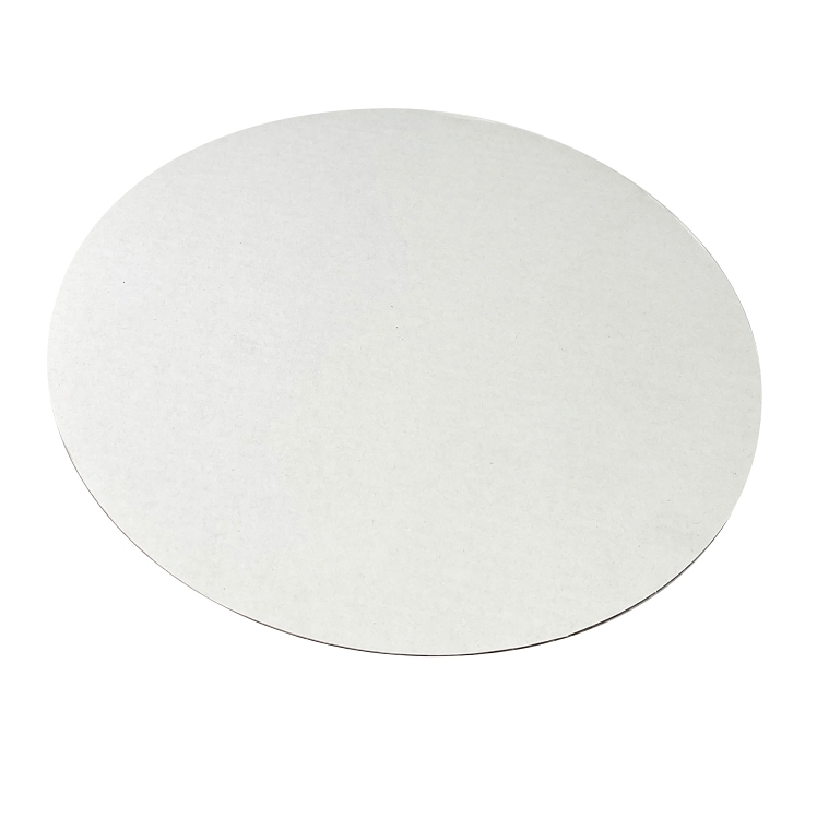 MONOGRAM CIRCLE, PIZZA 12 INCH CORRUGATED WHITE
