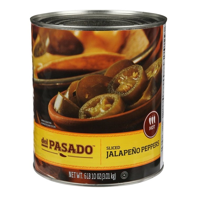 DEL PASADO NACHO SLICED JALAPENO PEPPER 1/5