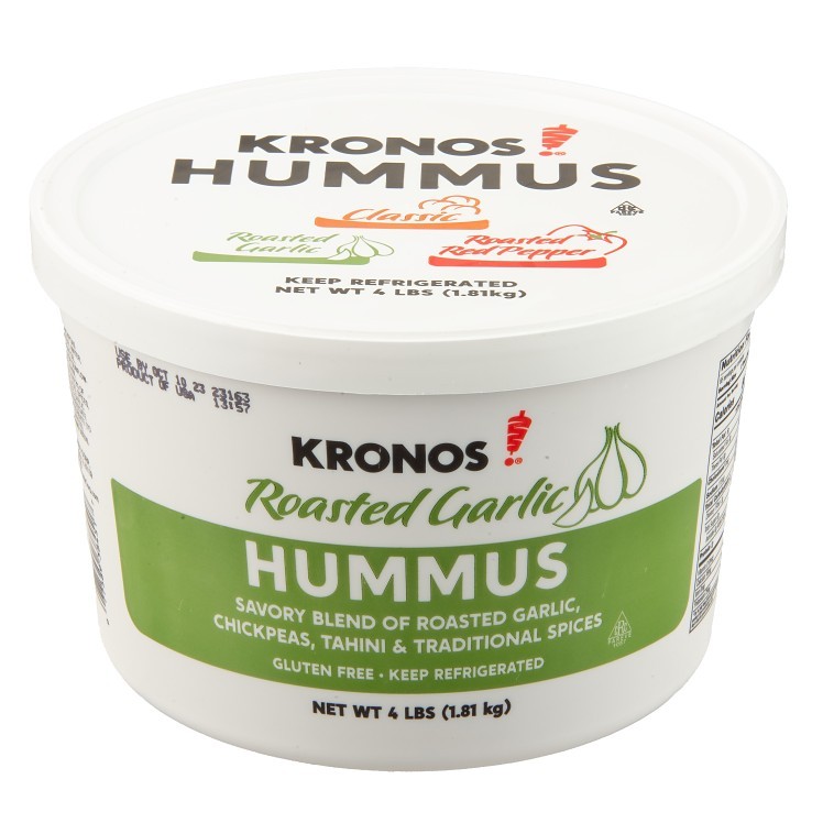 KRONOS ROASTED GARLIC HUMMUS