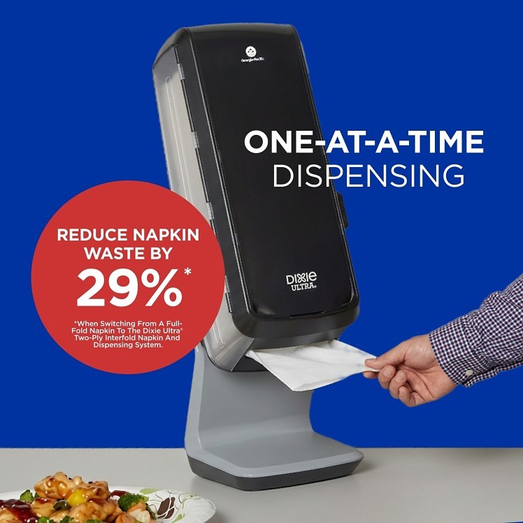 DIXIE ULTRA NAPKIN, DISPENSER NAPKIN WHITE