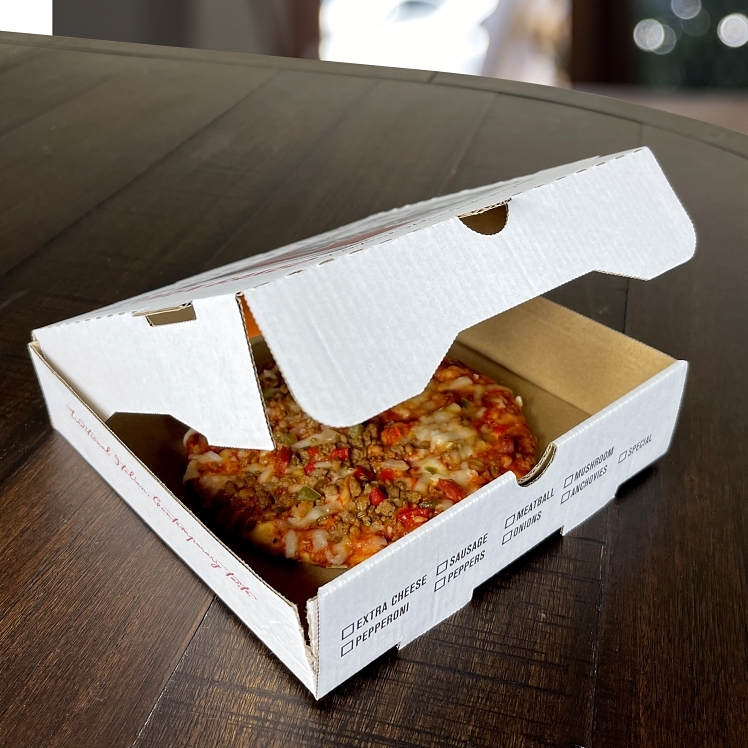 MONOGRAM BOX, PIZZA 8 INCH BUFFET WITH KRAFT CAFE STYLE
