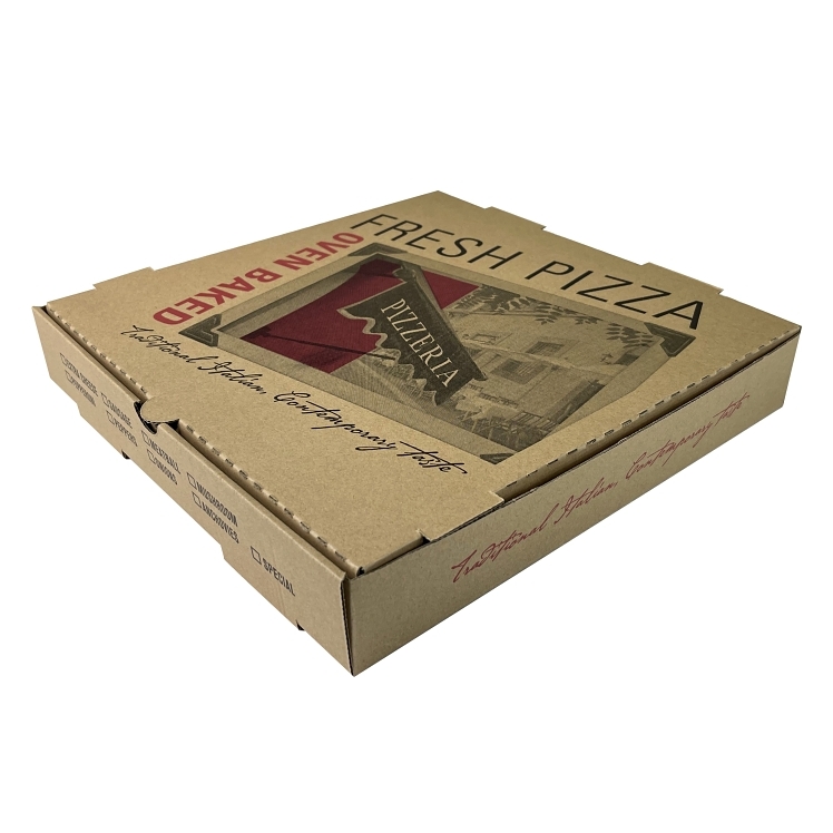 MONOGRAM BOX PIZZA 12 E-FLUTE KRAFT COATED KRAFT