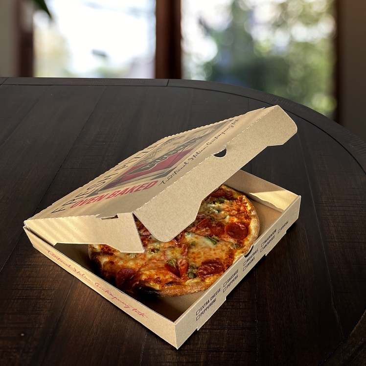 MONOGRAM BOX PIZZA 12 E-FLUTE KRAFT COATED KRAFT