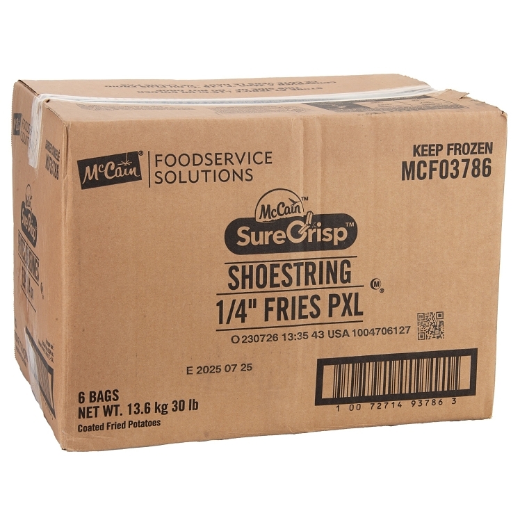 MCCAIN FLAVORLASTS SHOESTRING FRIES 1/4 INCH
