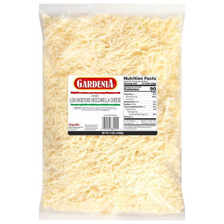 GARDENIA WHOLE MILK MOZZARELLA CHEESE SHREDDED