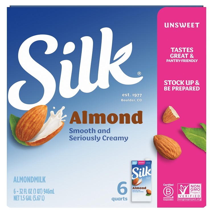 SILK ALMOND MILK UNSWEETENED