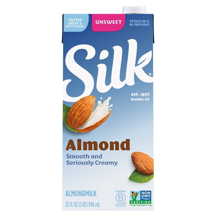 SILK ALMOND MILK UNSWEETENED