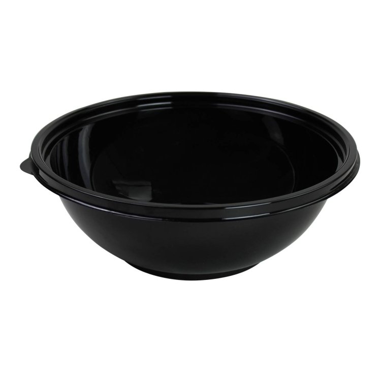 SABERT BLACK 80OZ ROUND BOWL