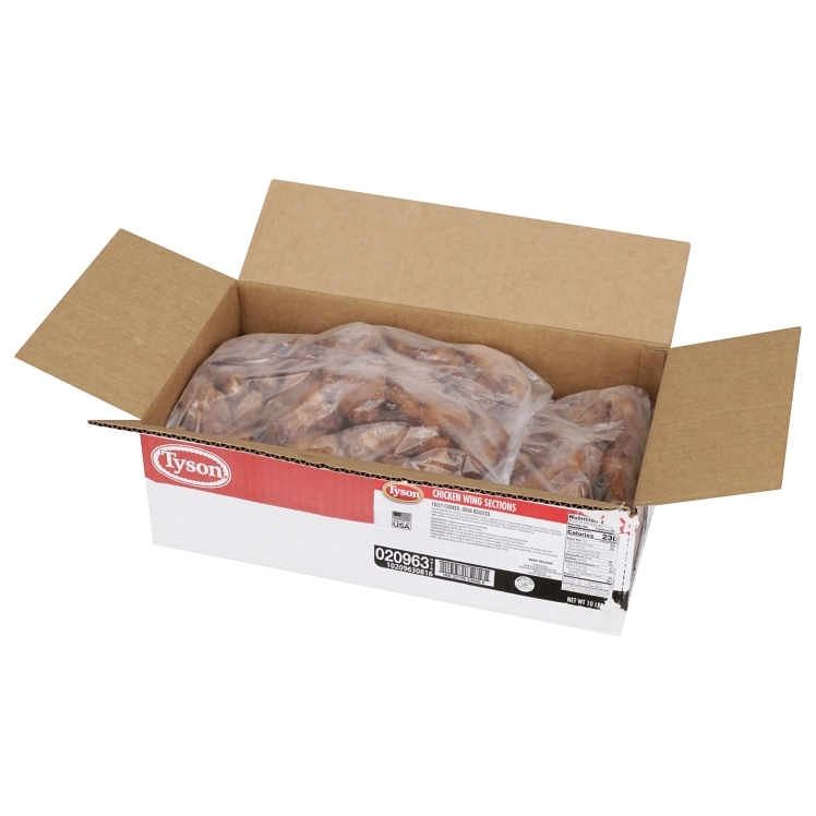 TYSON OVEN ROASTED DISJOINTED MEDIUM CHICKEN WINGS (8-12 PC/LB.)