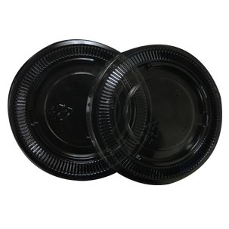 VINTAGE/FORMAN CRYSTALWARE SOUFFLE CUP LID 2 OZ PLASTIC CLEAR