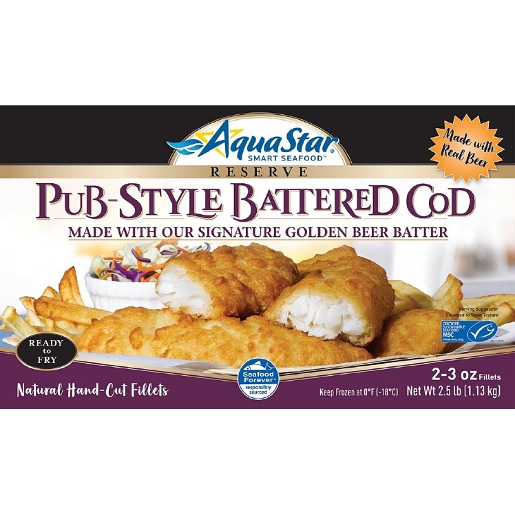 AQUA STAR PUB BATTERED COD
