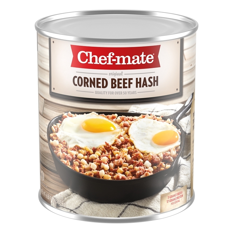 CHEF-MATE CORNED BEEF HASH