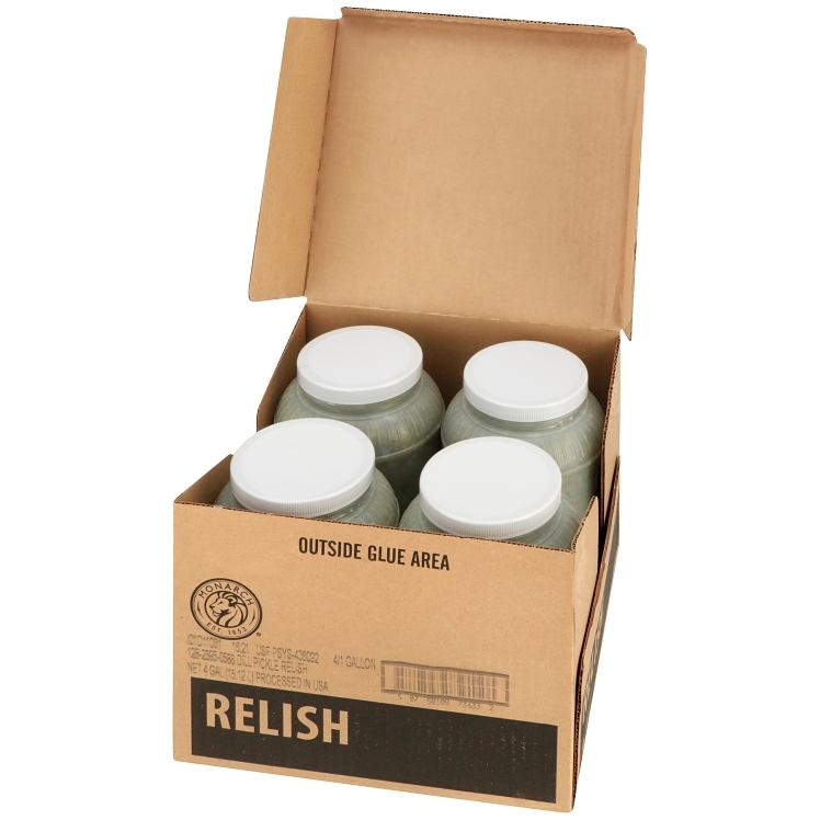 MONARCH DILL PICKLE RELISH PLASTIC JAR SHELF