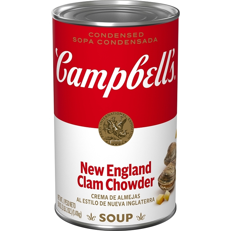 CAMPBELL'S SOUP NEW ENGLAND CLAM CHOWDER