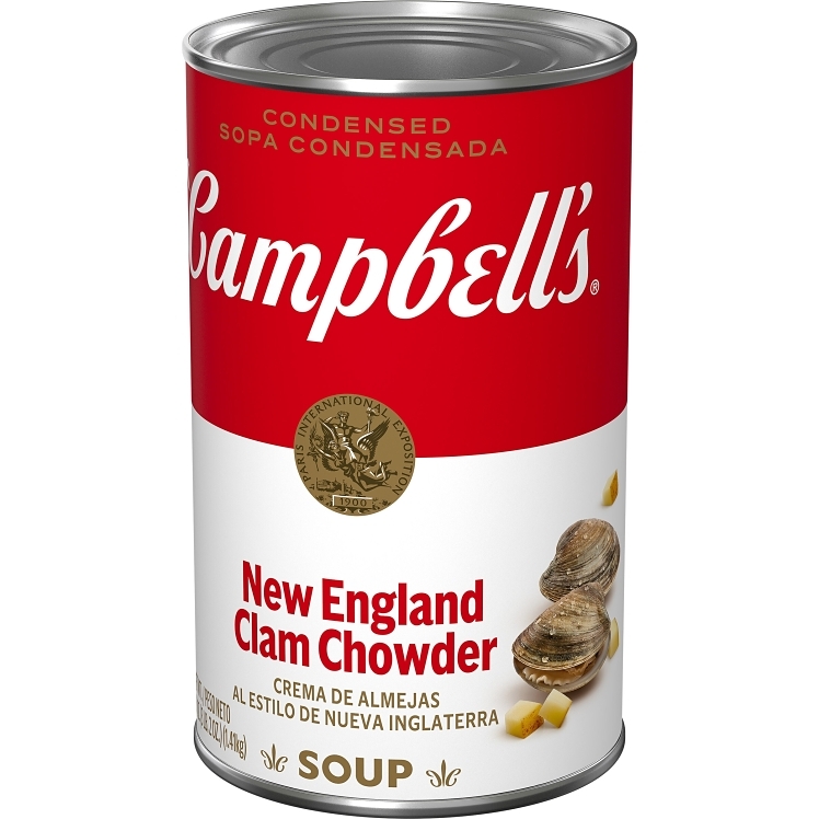 CAMPBELL'S SOUP NEW ENGLAND CLAM CHOWDER