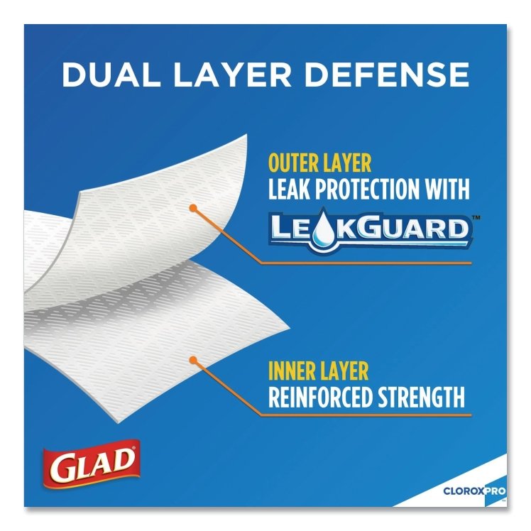 GLAD KITCHEN DRAWSTRING BAGS 13 GAL CAN LINER