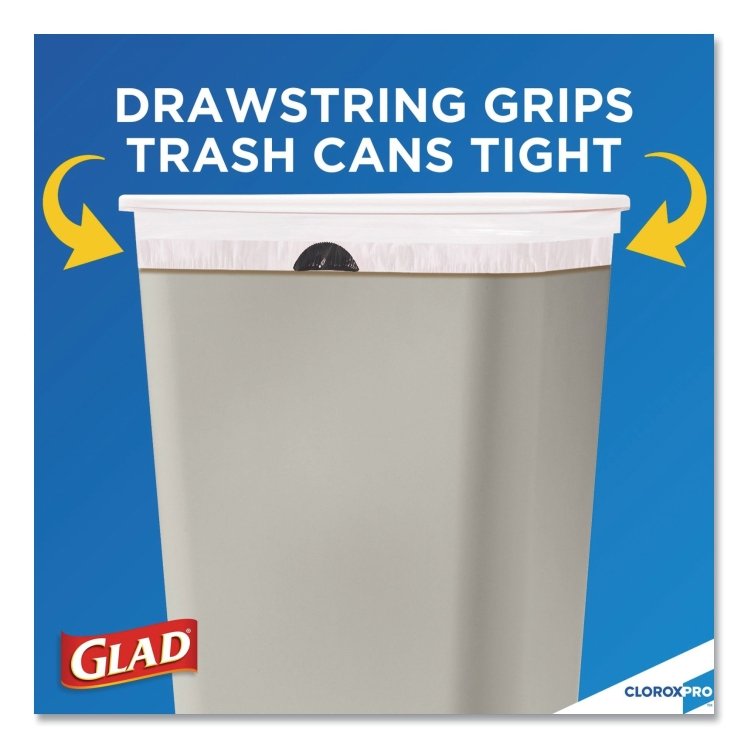 GLAD KITCHEN DRAWSTRING BAGS 13 GAL CAN LINER