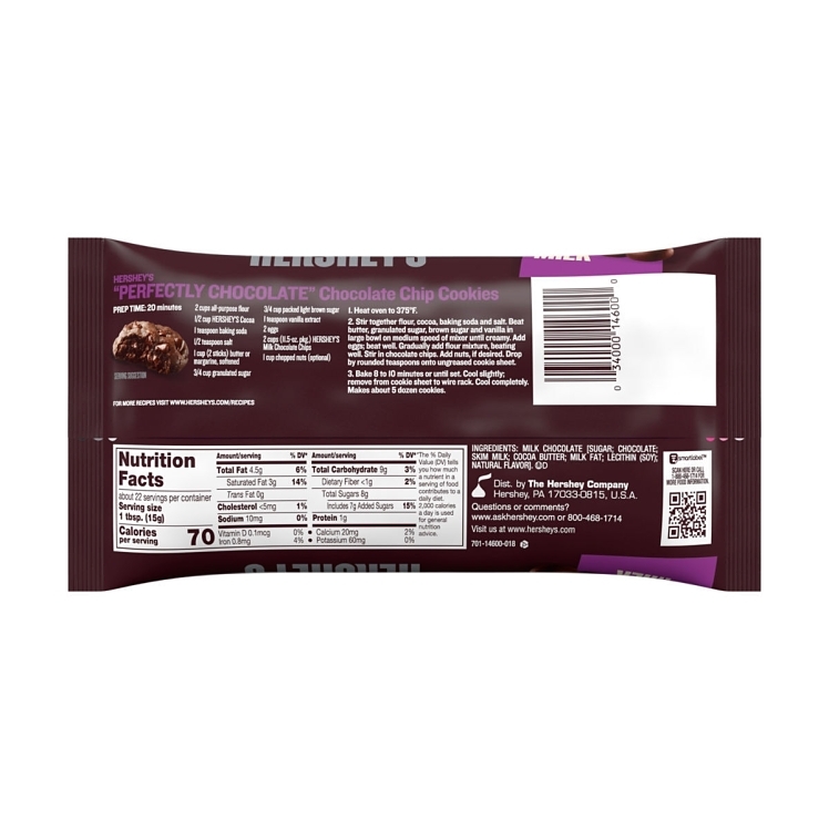 HERSHEY'S MILK CHOCOLATE CHIP DISPENSER