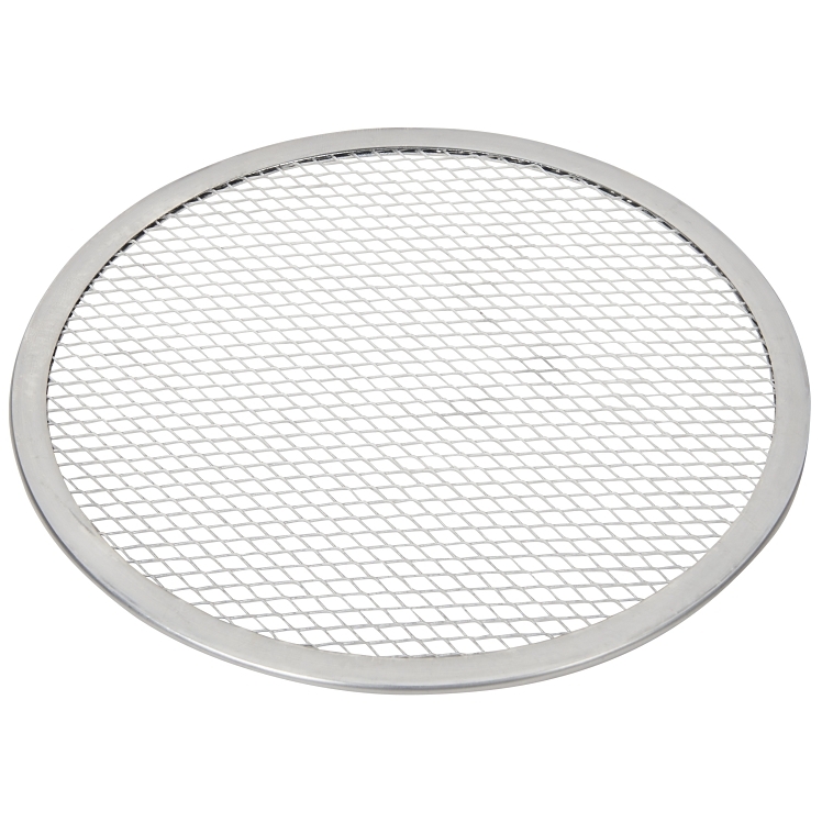 WINCO SCREEN PIZZA 9 INCH ALUMINUM SEAMLESS ROUND