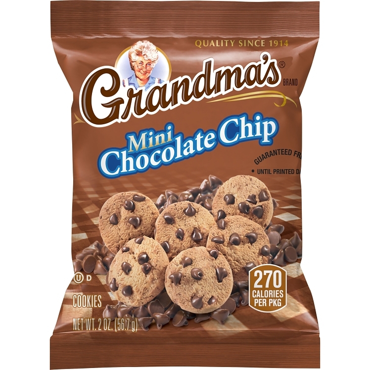 GRANDMA'S COOKIES MINI CHOCOLATE CHIP 2.12 OZ