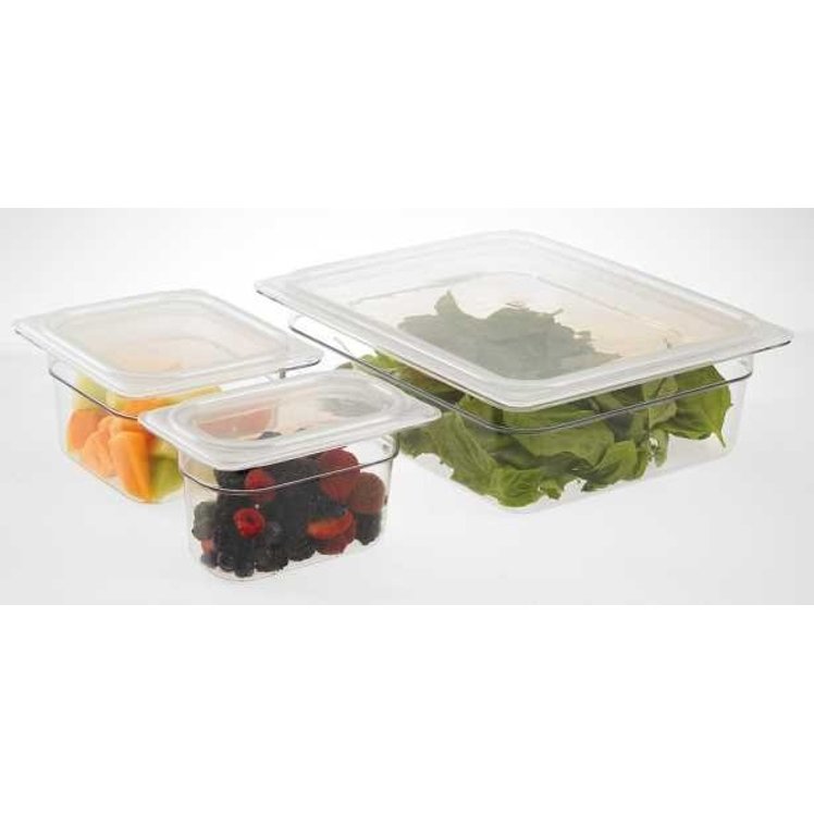 CAMBRO FOOD PAN COVER HALF SIZE SEAL TRANSLUCENT