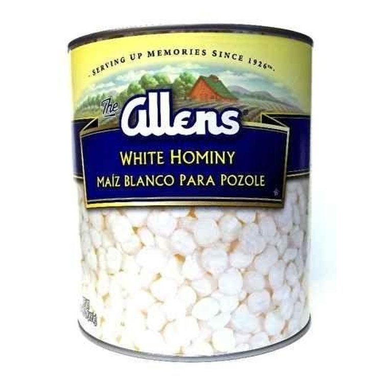 ALLENS WHITE HOMINY FANCY CANNED