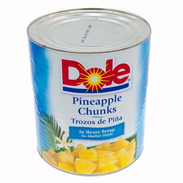 DOLE PINEAPPLE CHUNK IN HEAVY SYRUP FANCY CANNED