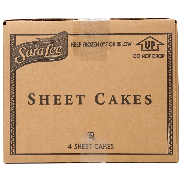 SARA LEE CHOCOLATE CAKE HALF SHEET ICED UNSLICED