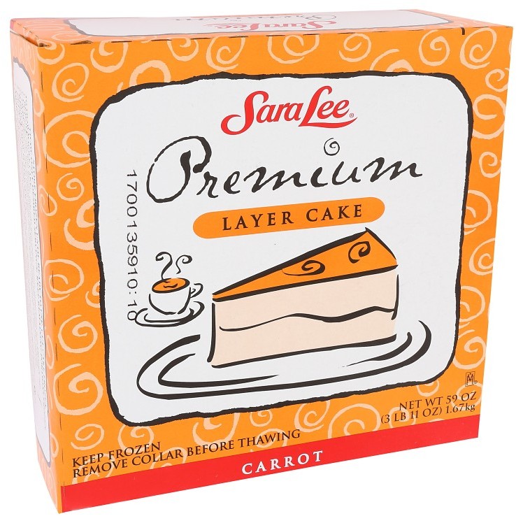 SARA LEE LAYERED CARROT CAKE ICED 9 INCH UNSLICED