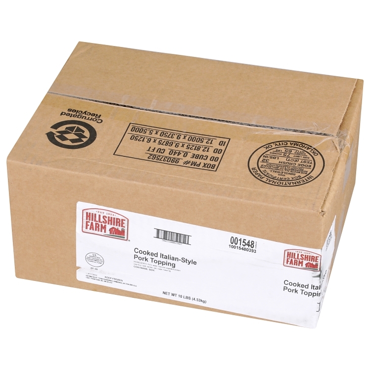 HILLSHIRE SAUSAGE ITALIAN CRUMBLED PORK COOKED