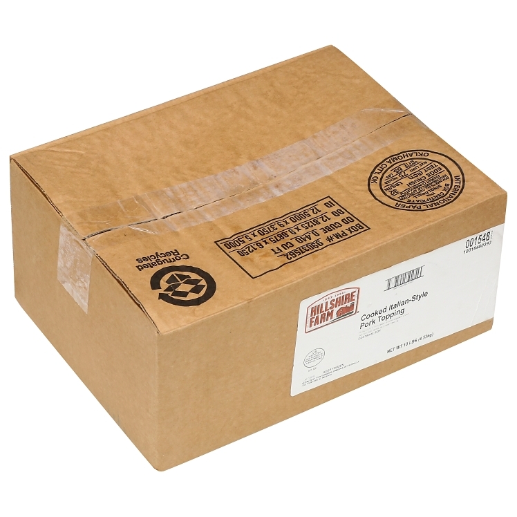 HILLSHIRE SAUSAGE ITALIAN CRUMBLED PORK COOKED