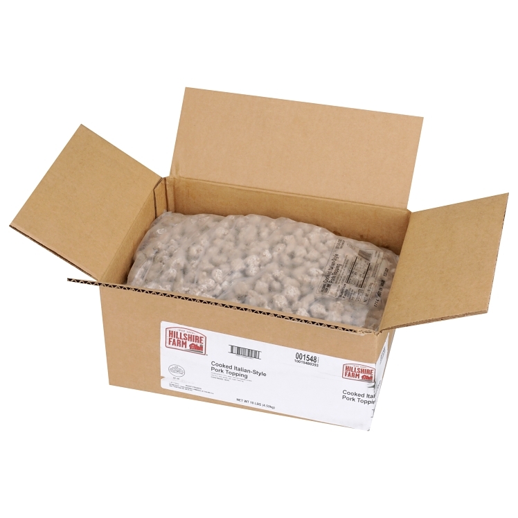 HILLSHIRE SAUSAGE ITALIAN CRUMBLED PORK COOKED