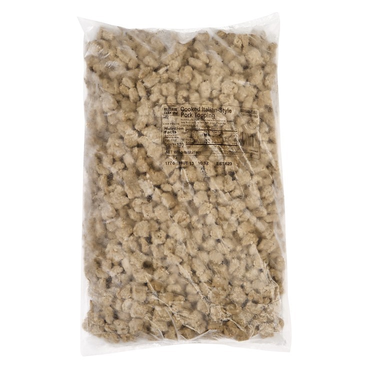 HILLSHIRE SAUSAGE ITALIAN CRUMBLED PORK COOKED