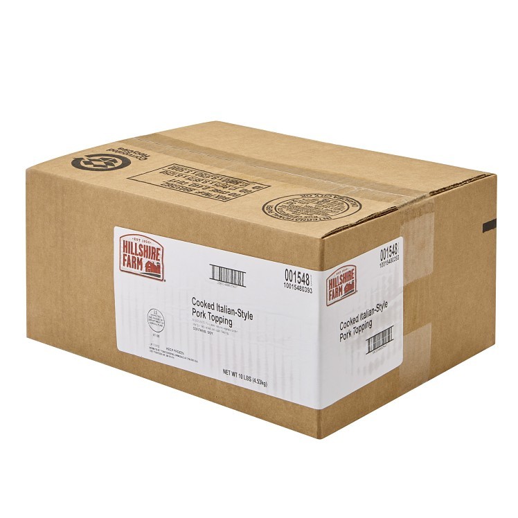 HILLSHIRE SAUSAGE ITALIAN CRUMBLED PORK COOKED