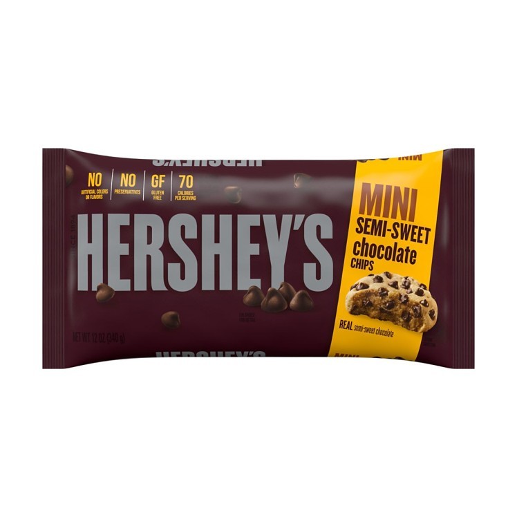 HERSHEY MINI SEMI SWEET CHOCOLATE CHIPS