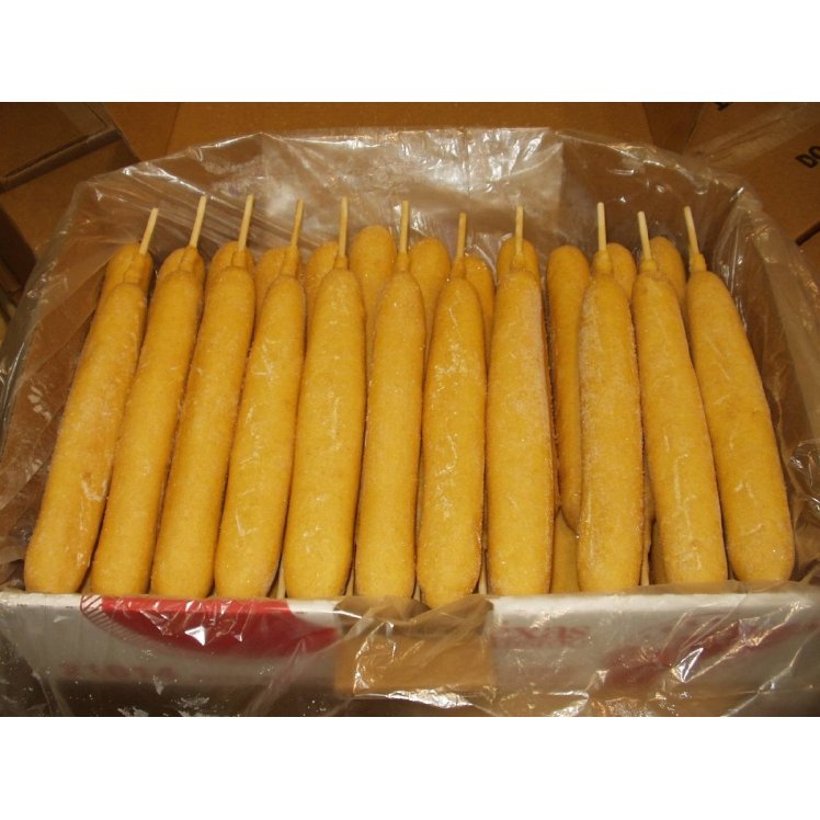 LEON'S TEXAS CUISINE CORN DOG AMERICAN BUTTERED COOKED 5.5 OZ
