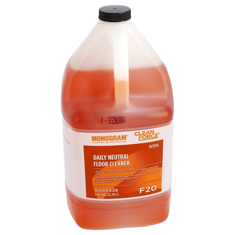 MONOGRAM / CLEAN FORCE CLEANER, FLOOR F20 LIQUID JUG RED