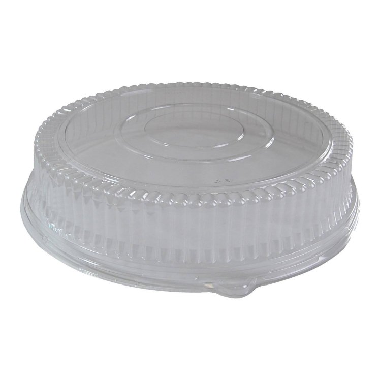 SABERT CLEAR HIGH DOME LID FOR 16 ROUND PLATTER
