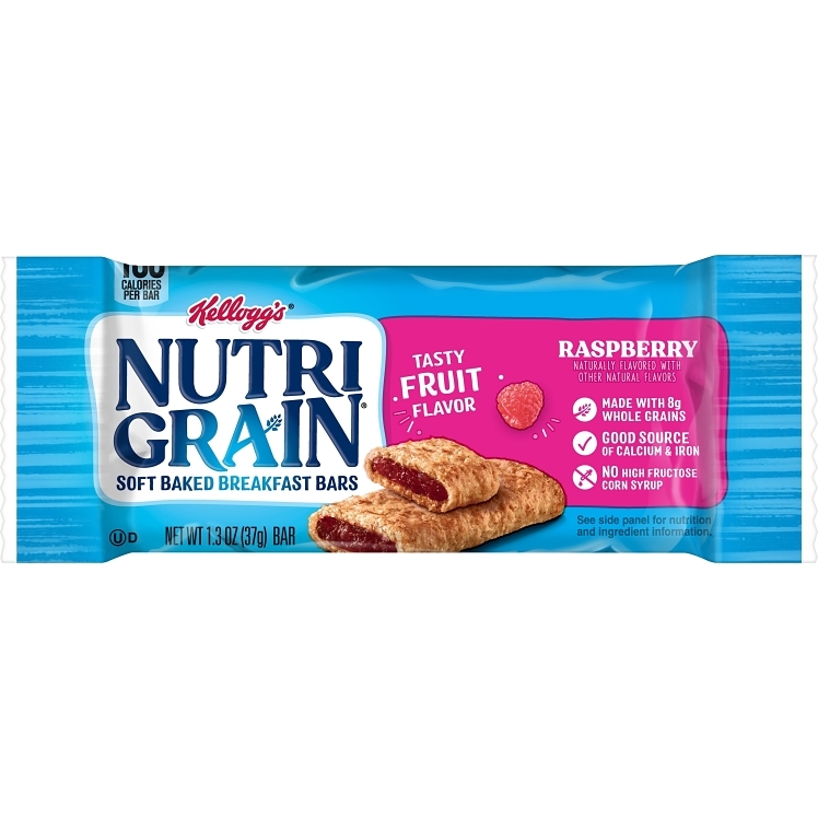KELLOGG'S RASPBERRY NUTRI GRAIN CEREAL BAR