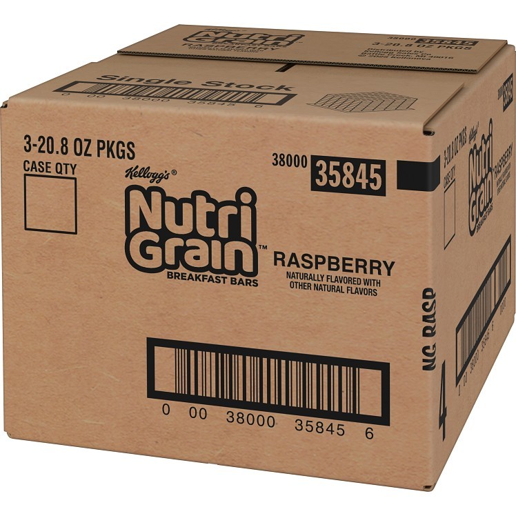 KELLOGG'S RASPBERRY NUTRI GRAIN CEREAL BAR