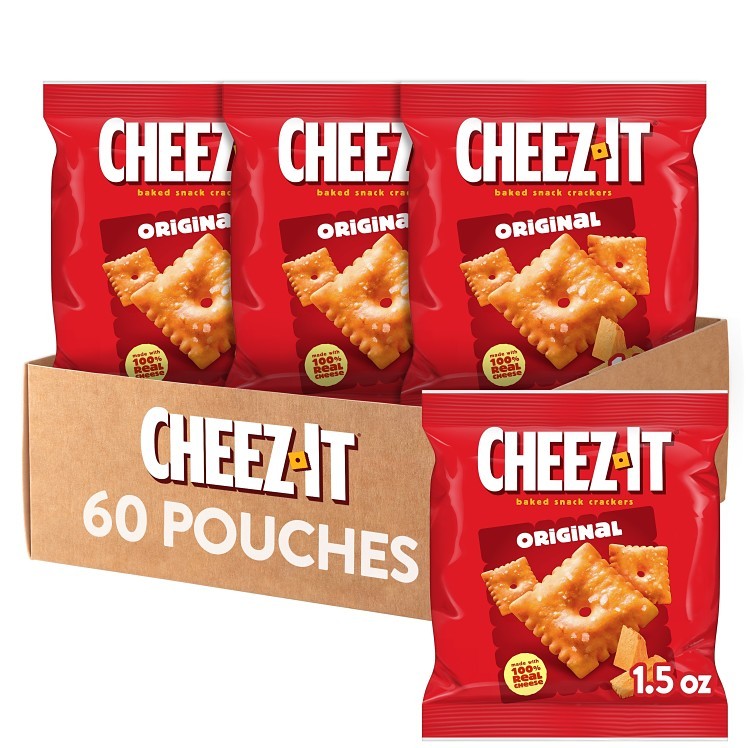 KELLOGGS CHEEZ IT / KELLANOVA CRACKER, CHEESE SQUARE SS BAG