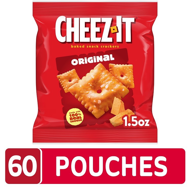 KELLOGGS CHEEZ IT / KELLANOVA CRACKER, CHEESE SQUARE SS BAG