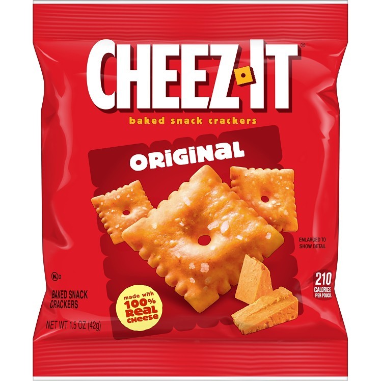 KELLOGGS CHEEZ IT / KELLANOVA CRACKER, CHEESE SQUARE SS BAG