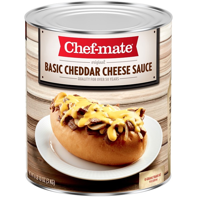CHEF-MATE CHEDDAR CHEESE SAUCE SHELF STABLE
