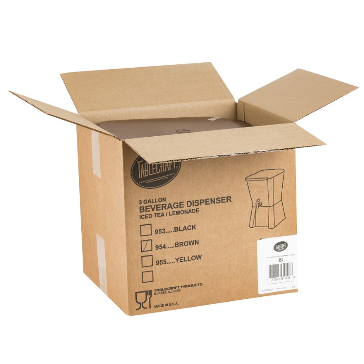 DISPENSER, BEV 3 GAL PLST BRN