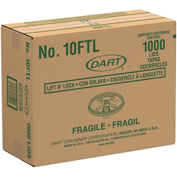 DART LIFT & LOCK CUP LID 10-12 OZ